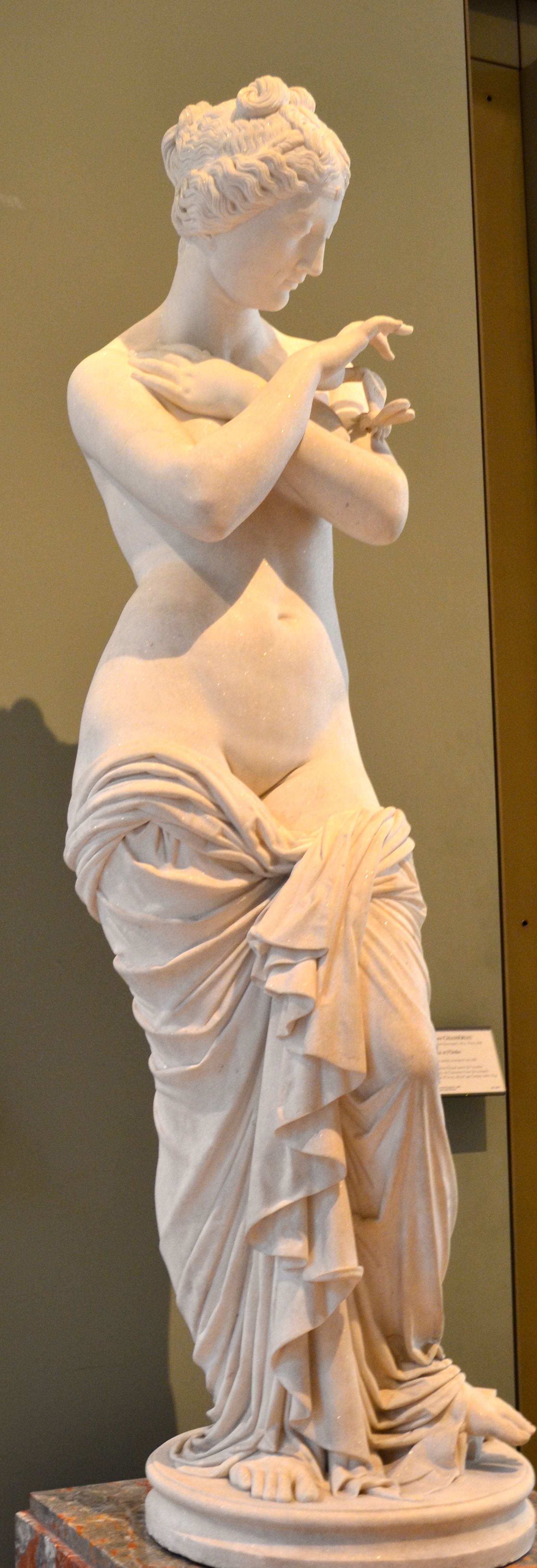 Psyche, Marble at the Louvre by Pradier