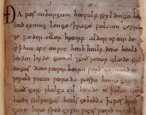 Part of Beowulf manuscript