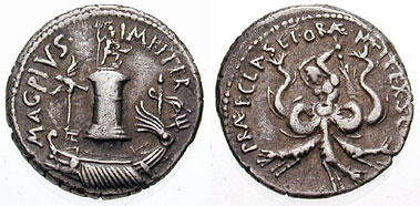 Coin depicting Scylla