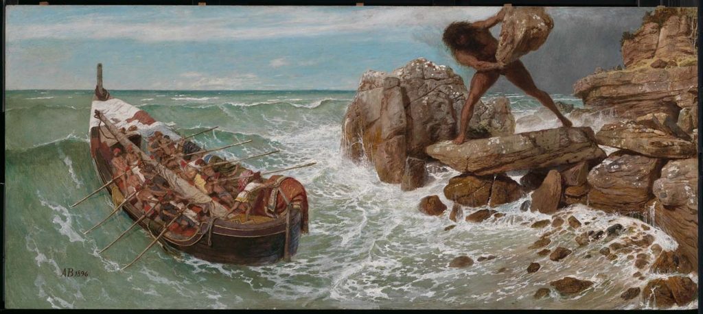 Böcklin: Odysseus and Polyphemus