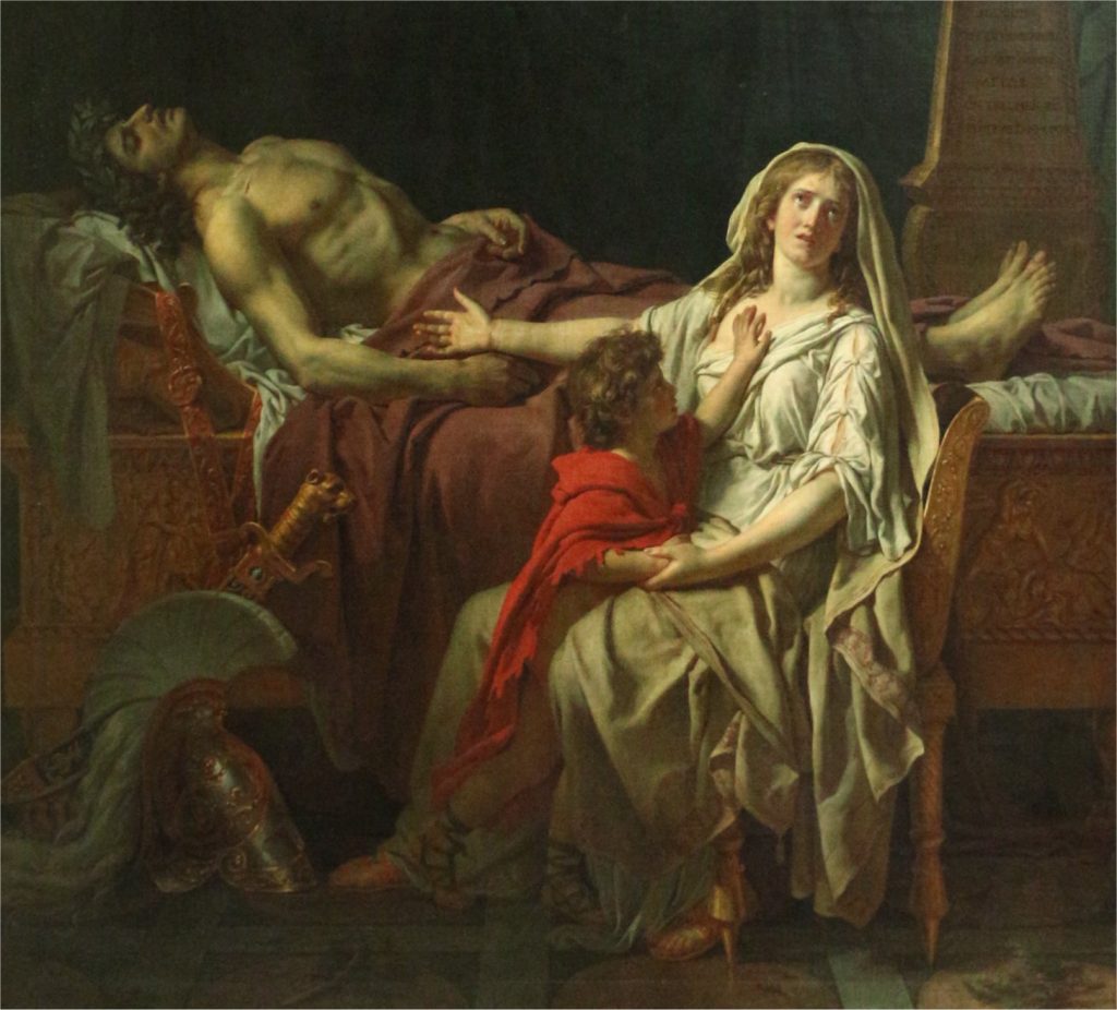 Painting: Andromache mourning Hector