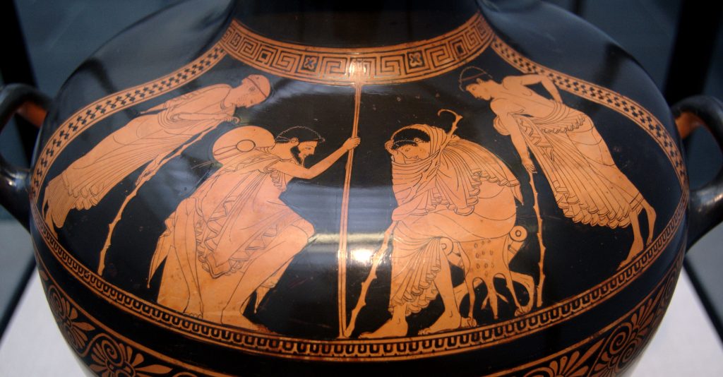 Iliad Embassy: Phoenix and Odysseus with Achilles