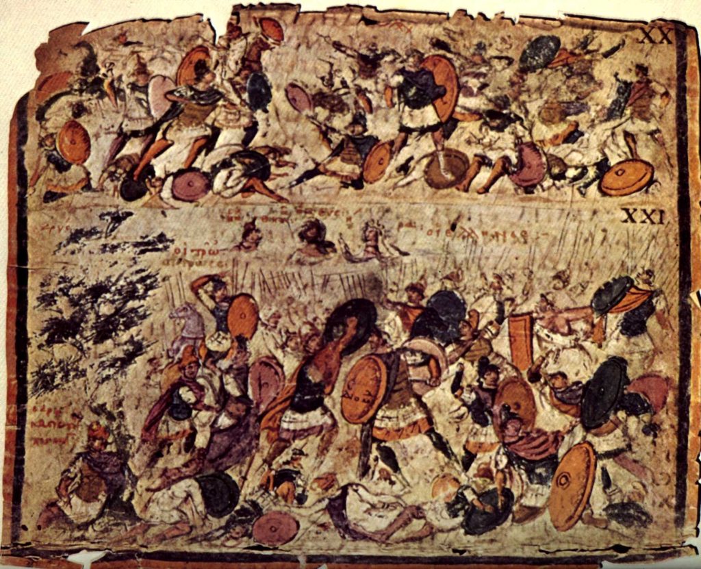 Battle scenes from the Iliad
