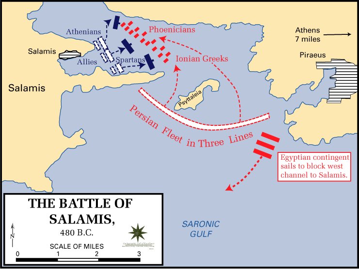 Schematic map of battle