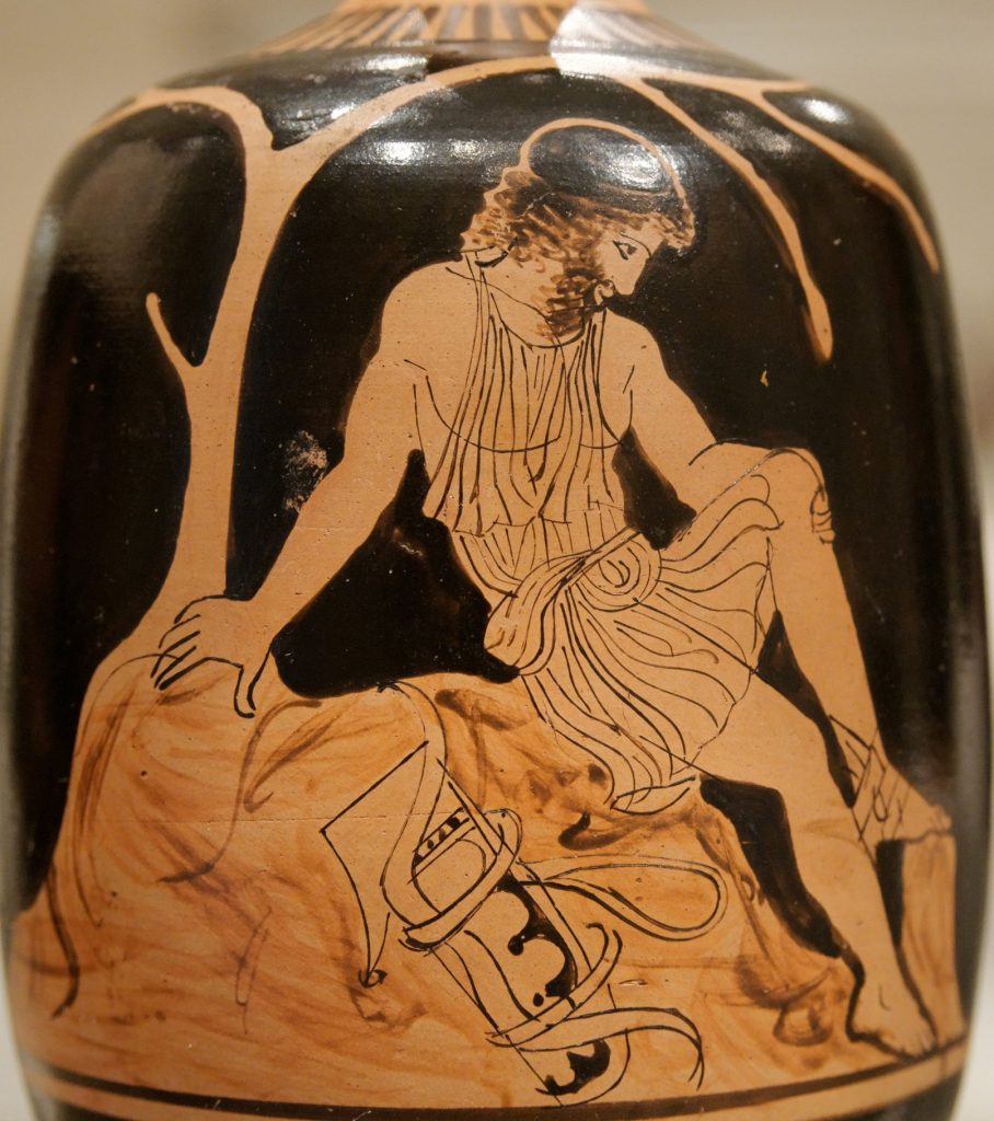 Vase painting: Philoctetes