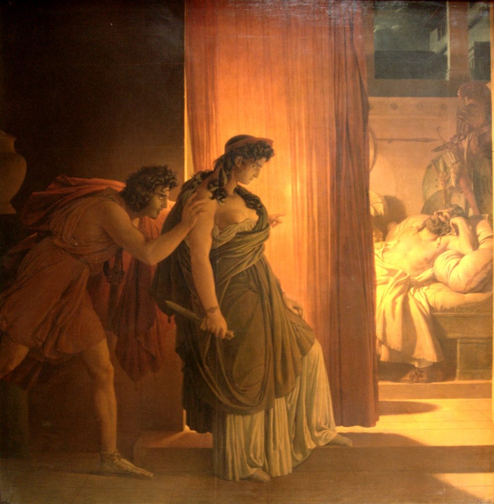 Guérin: Clytmnestra about to murder Agamemnon
