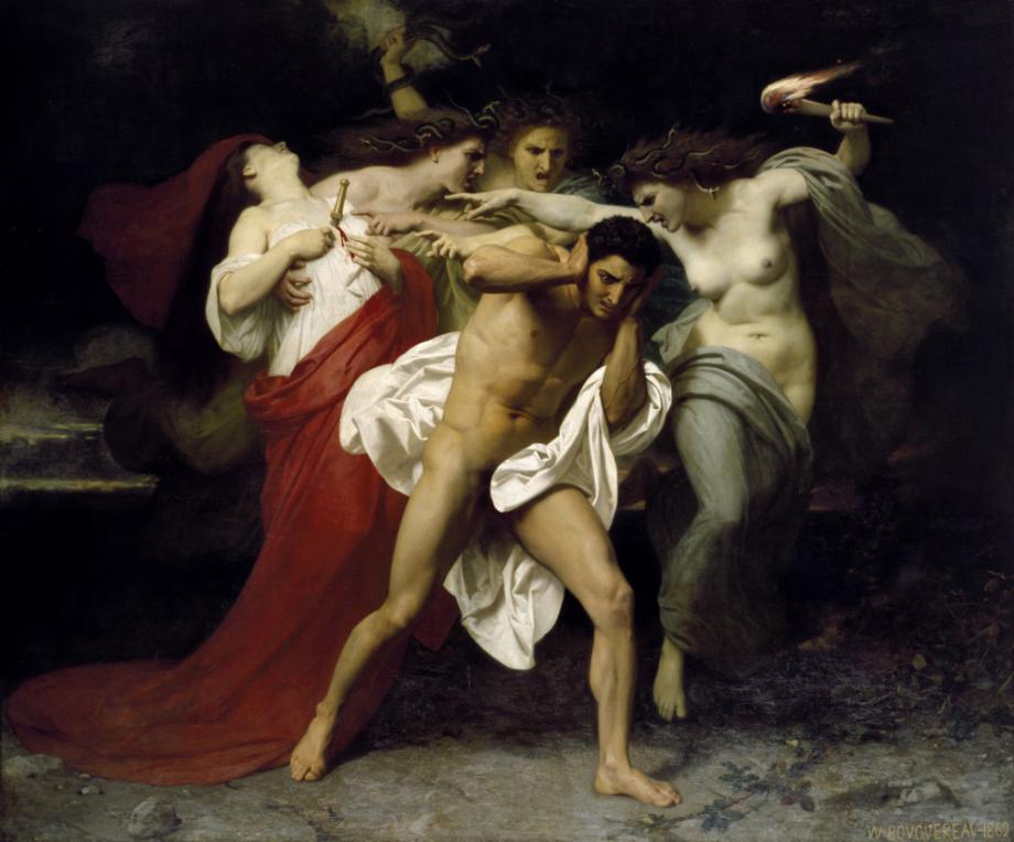 Orestes pursued by Erinyes