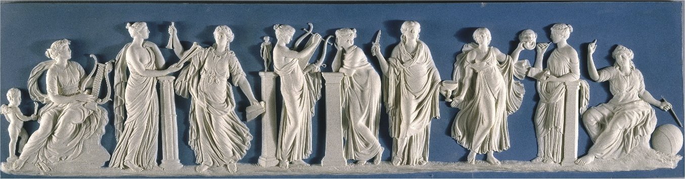 Wedgwood plaque depicting Muses