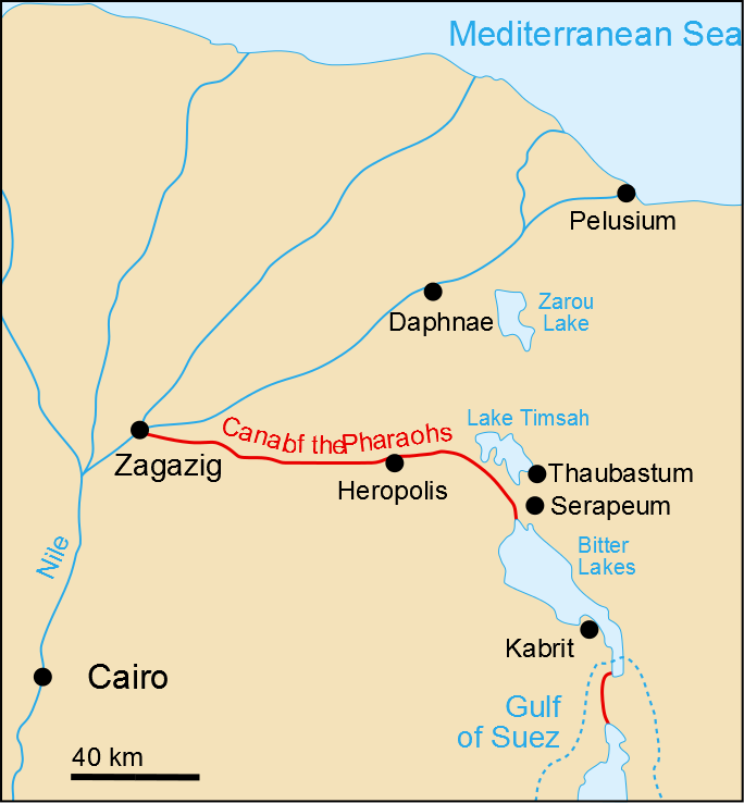 Map Canal of the Pharaohs
