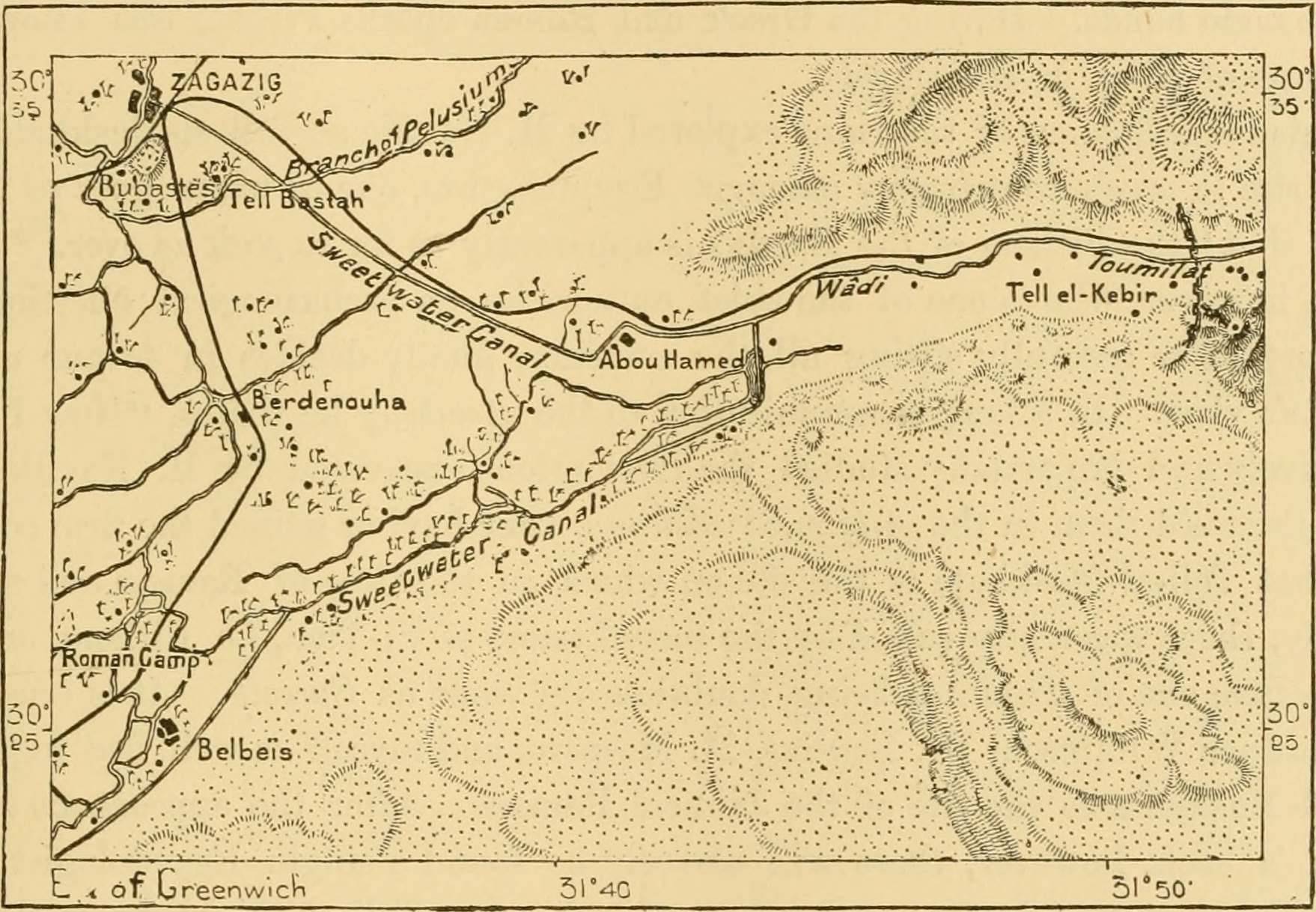 Map: Wadi Tumilat