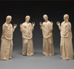 statues of mourning women