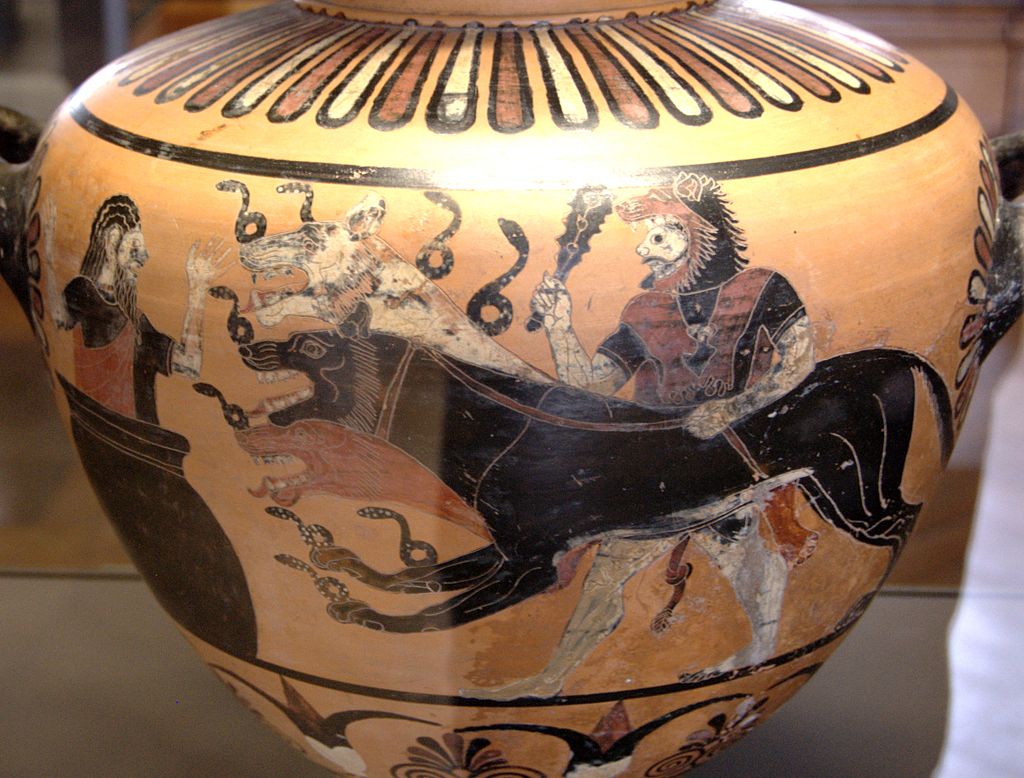 Herakles, Cerberus and Eurystheus