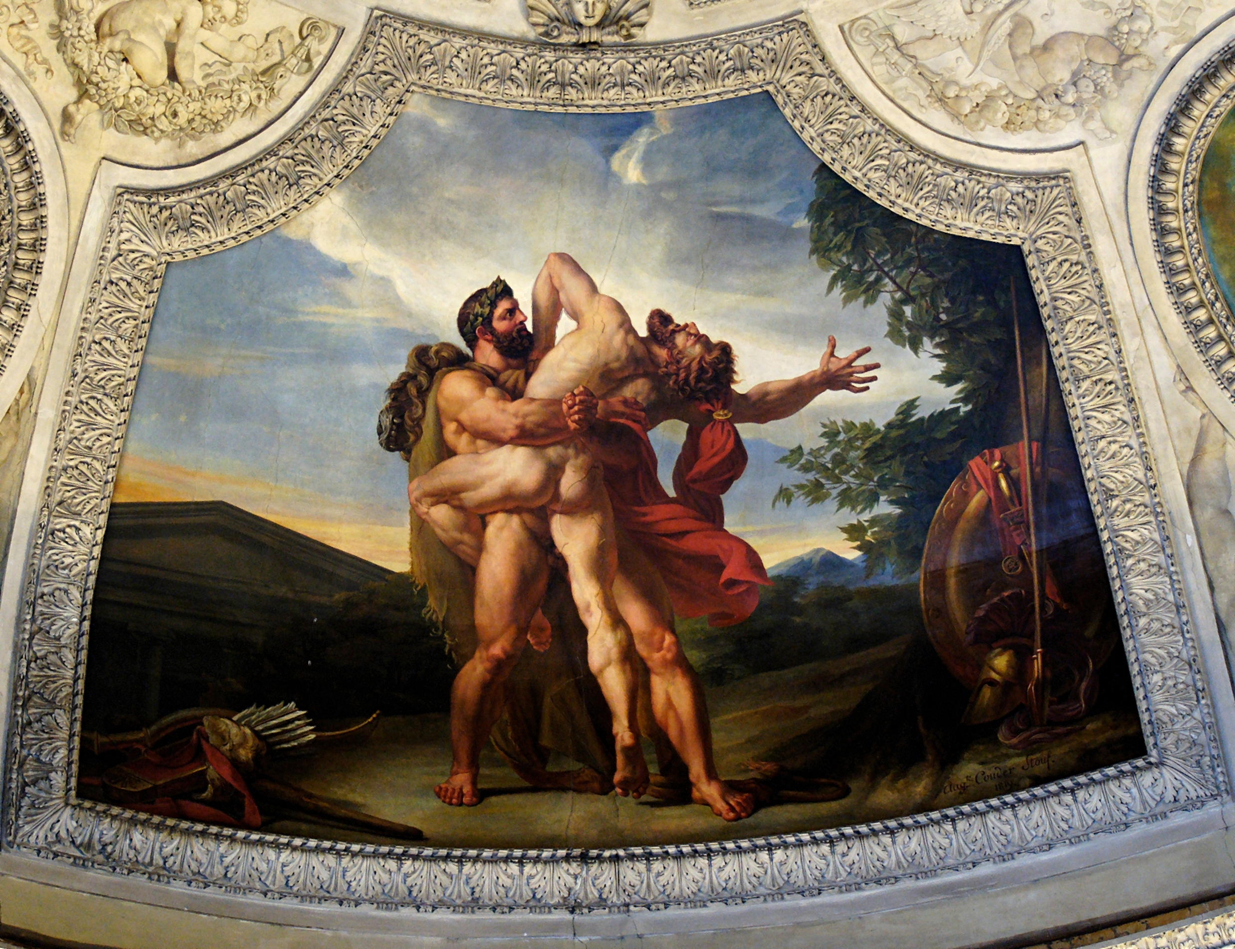 Fight of Herakles and Antaeus