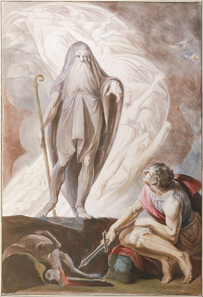 Teiresias and Odysseus in Hades