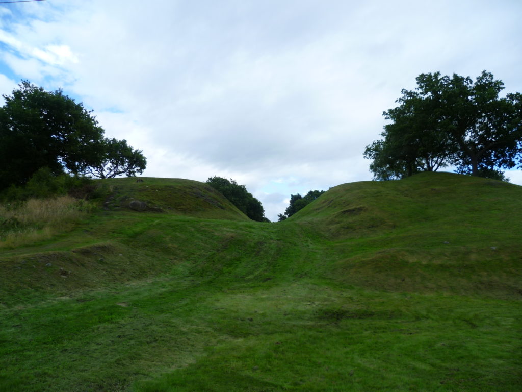 Section of Antonine Wall showing the vallum
