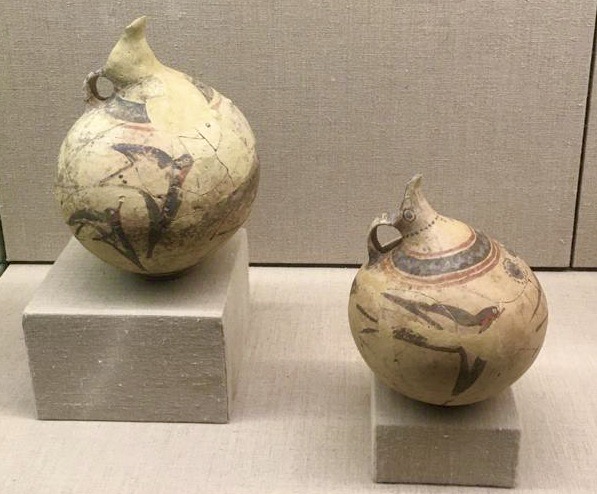 Pottery with birds from Thera