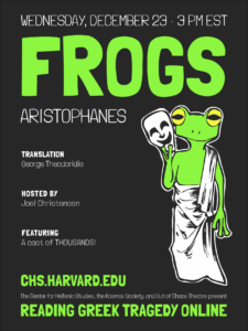 Reading Greek Tragedy Online The Frogs