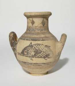 Amphora with fish decoration