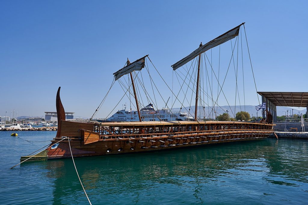 Photo: reconstructed trireme