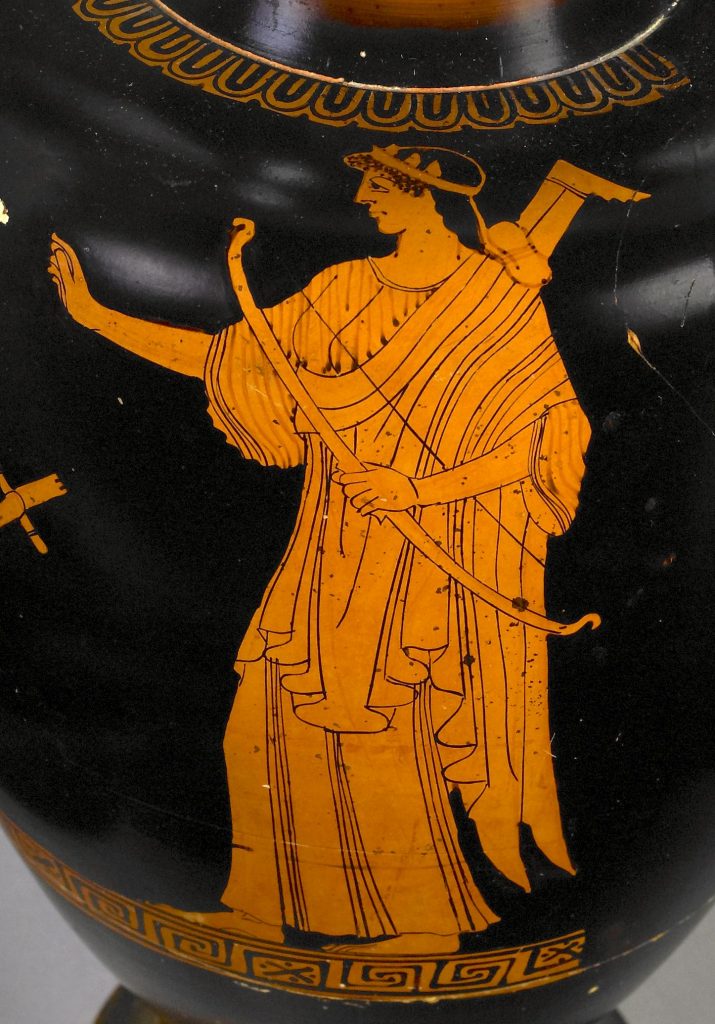 Vase painting: Artemis