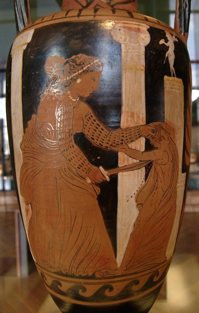Medea killing one of her sons