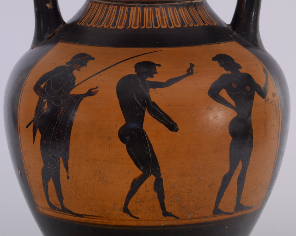 Vase painting: discus thrower