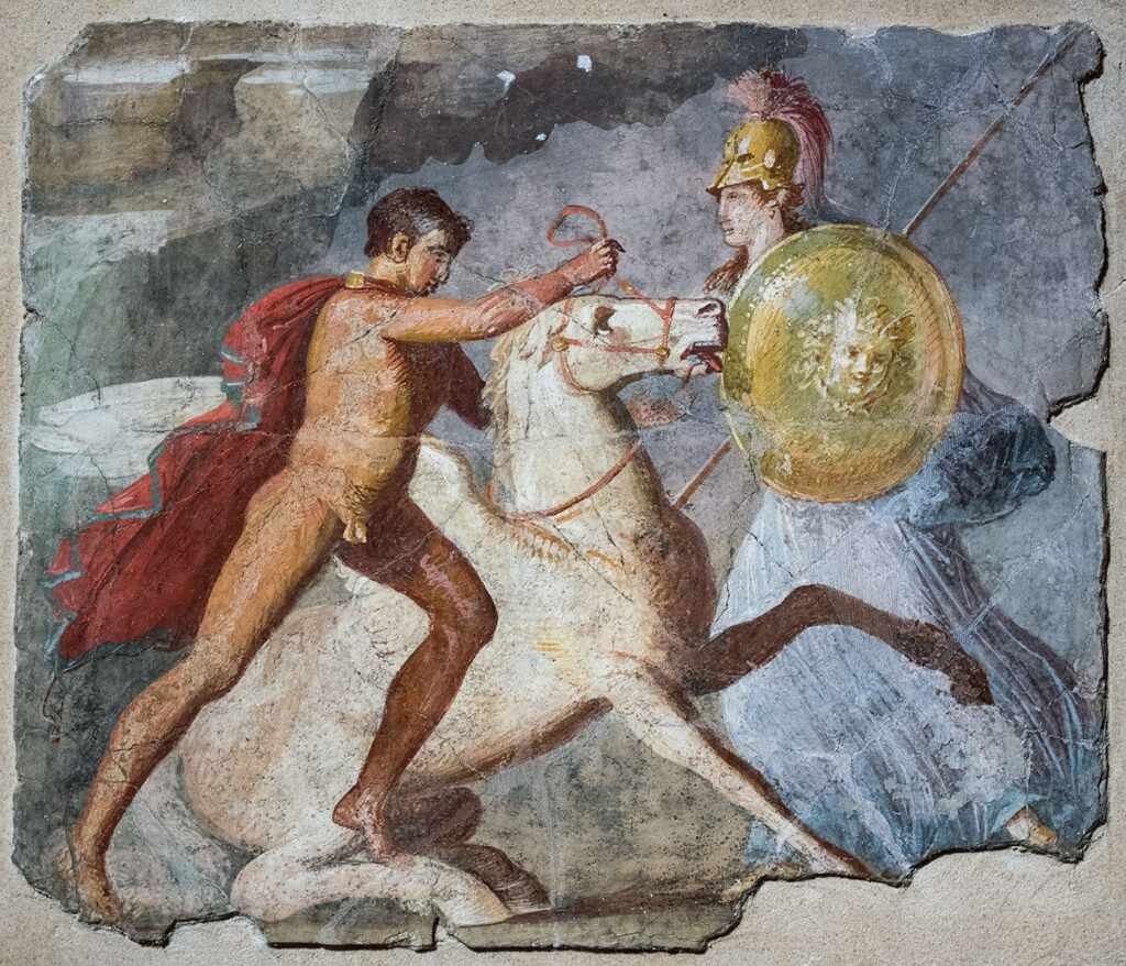 Fresco: Bellerophon and Pegasus