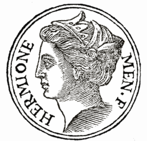 Coin with image of Hermione